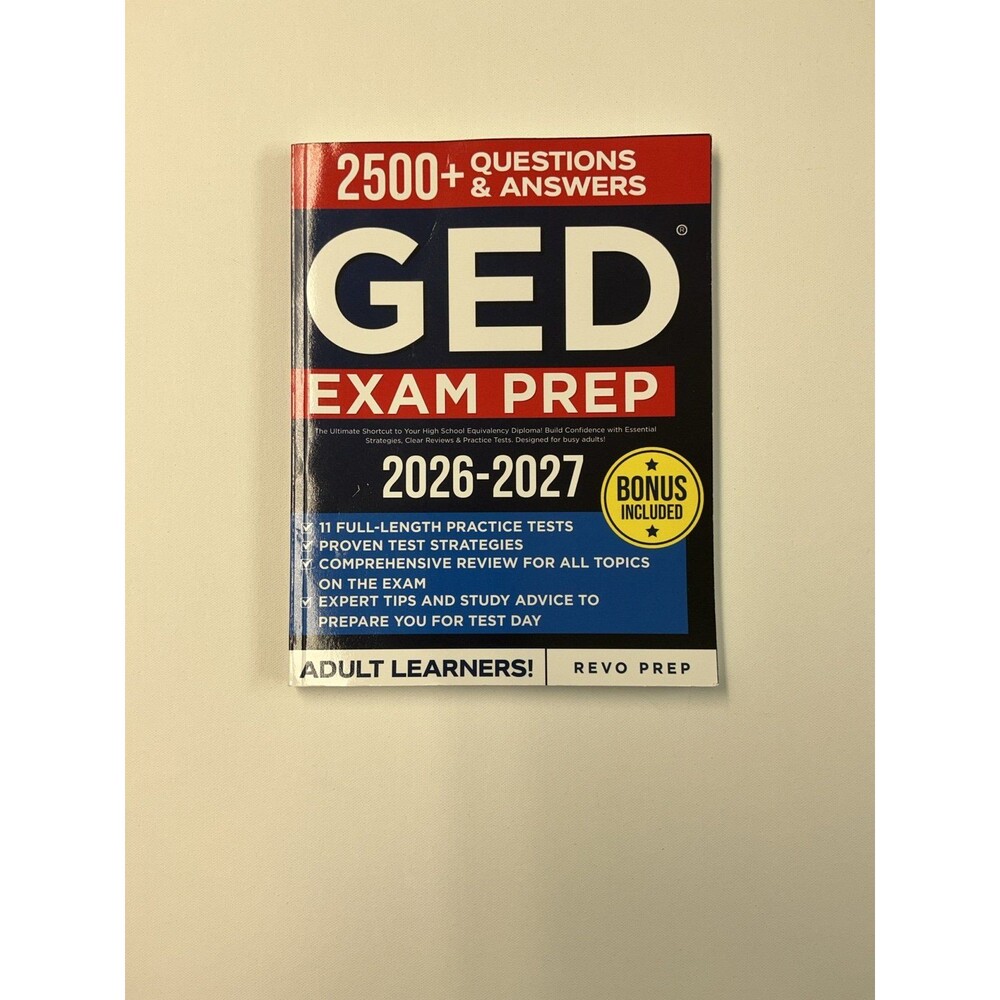 GED exam prep 2026-2027 book